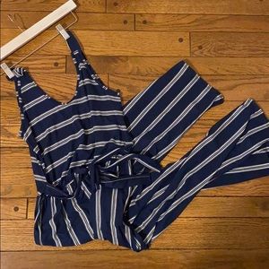 Navy Blue Striped Romper Women’s Small / Medium